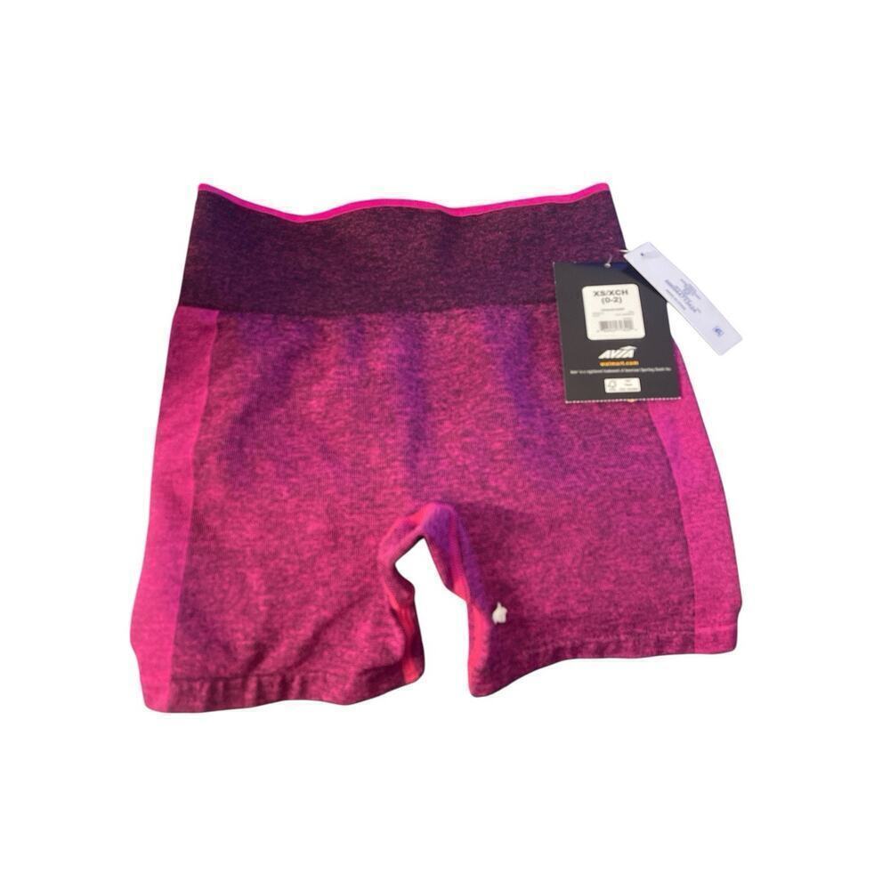 AVIA XS BURGUNDRY WORK OUT SHORT